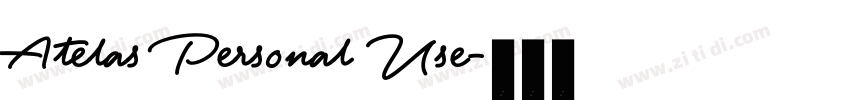 Atelas Personal Use字体转换
